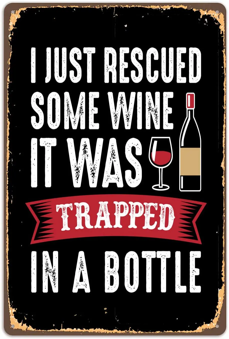 Kengtou вдохновляющие цитаты металлический знак винный стакан с надписью Ретро винтажный жестяной знак настенный декоративный знак-вино я только что спасла немного