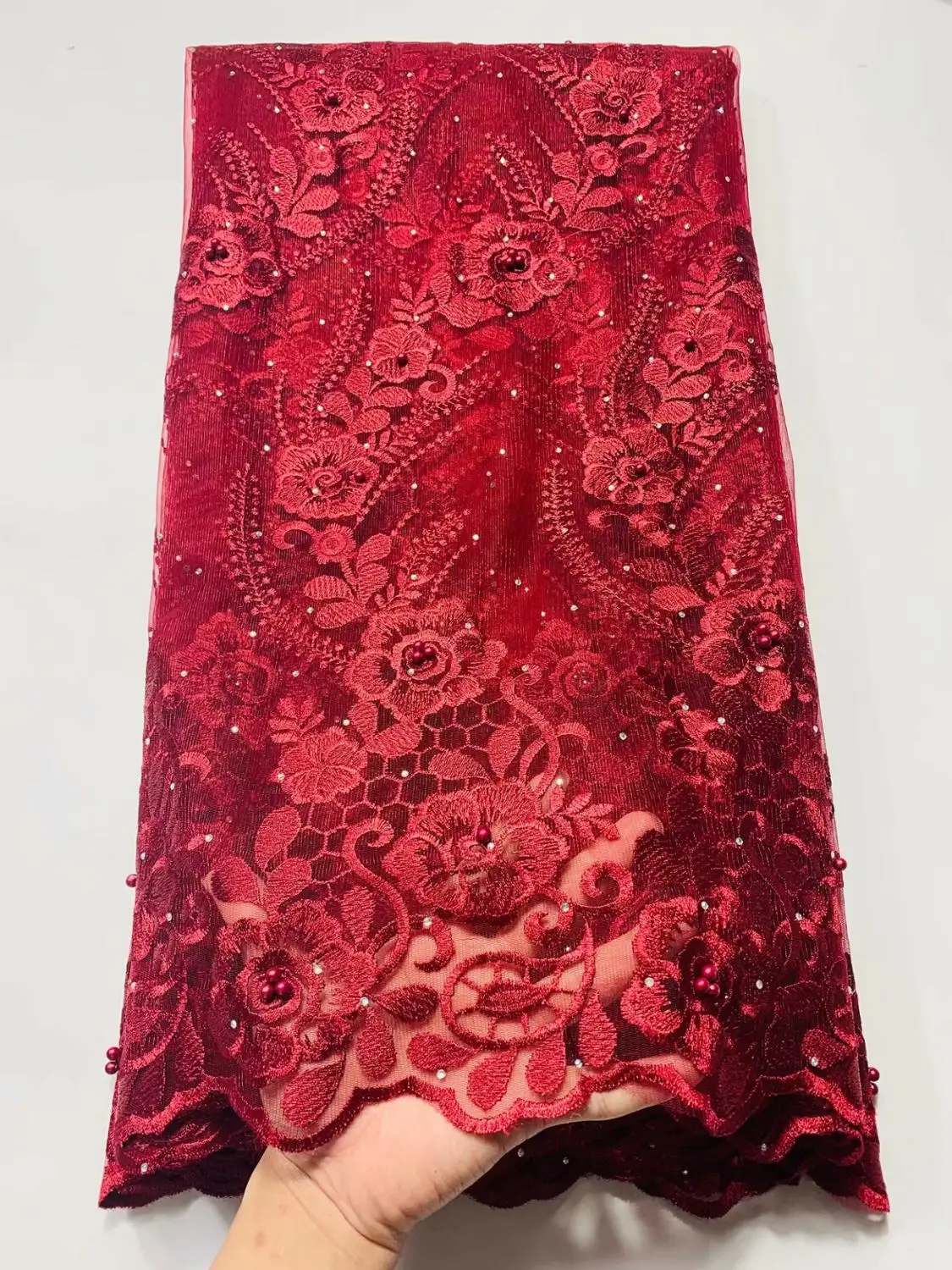 Новейшая Королевская Синяя кружевная ткань 2020 Высококачественная модная с