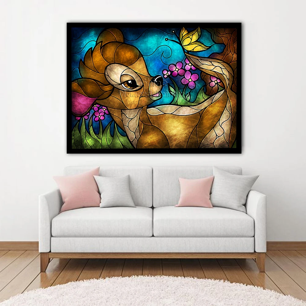 Алмазная живопись из мультфильма Бэмби