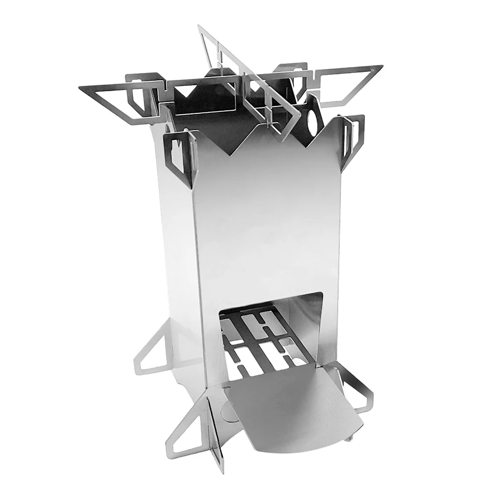 Наружная походная ракетная плита складная деревянная горелка Горящее