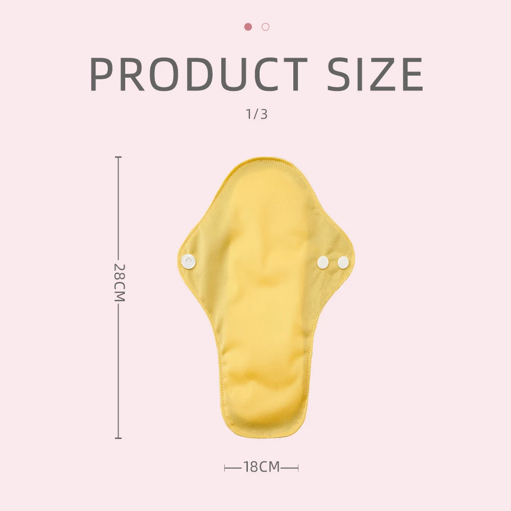 Happyflute  Super Absorption Night Sanitary Pads Washable Breathable Menstrual Cloth Pads For Women