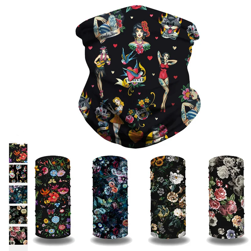 

Цифровая печать антиперспирант с лентой для волос наружная Защита от солнца репеллент от насекомых многофункциональная фотомаска