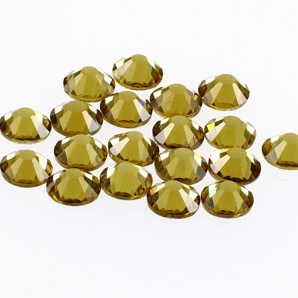 SS6 красочные Кристальные Стразы без горячей фиксации страз стеклянные блестящие