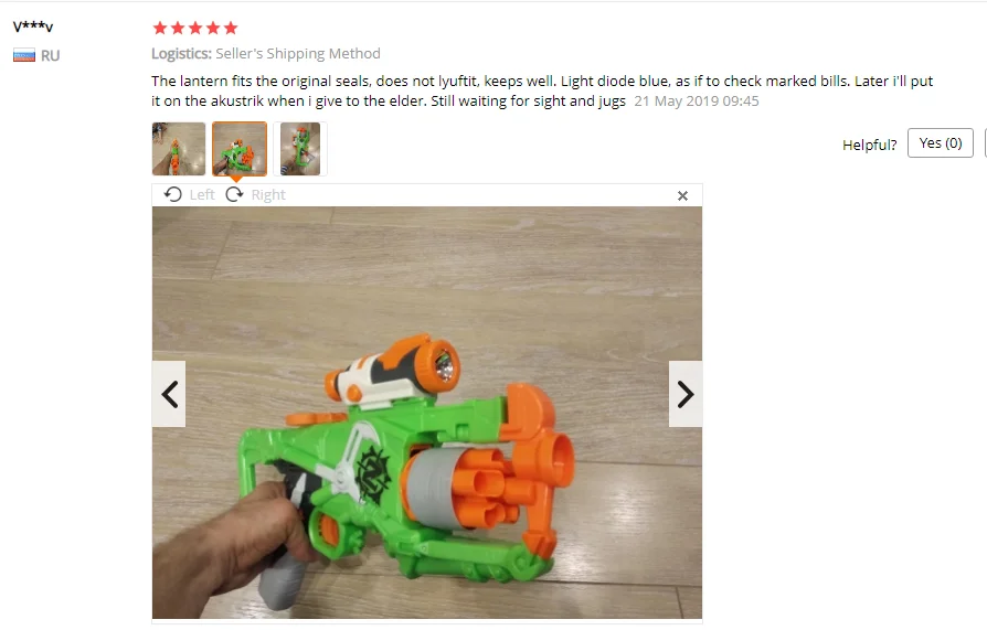 Модифицированная часть тактического фонарика для Nerf серии Elite Retaliator Rapidstrike для Nerf Modulus регулятор игрушечного пистолета