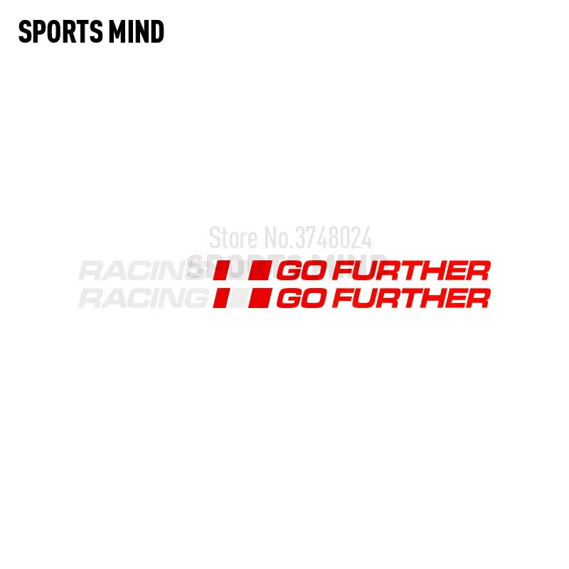 2 x Go Further Car Styling Automobiles Sticker Decal For Ford ranger focus mustang mondeo fiesta fusion kuga accessories | Автомобили и