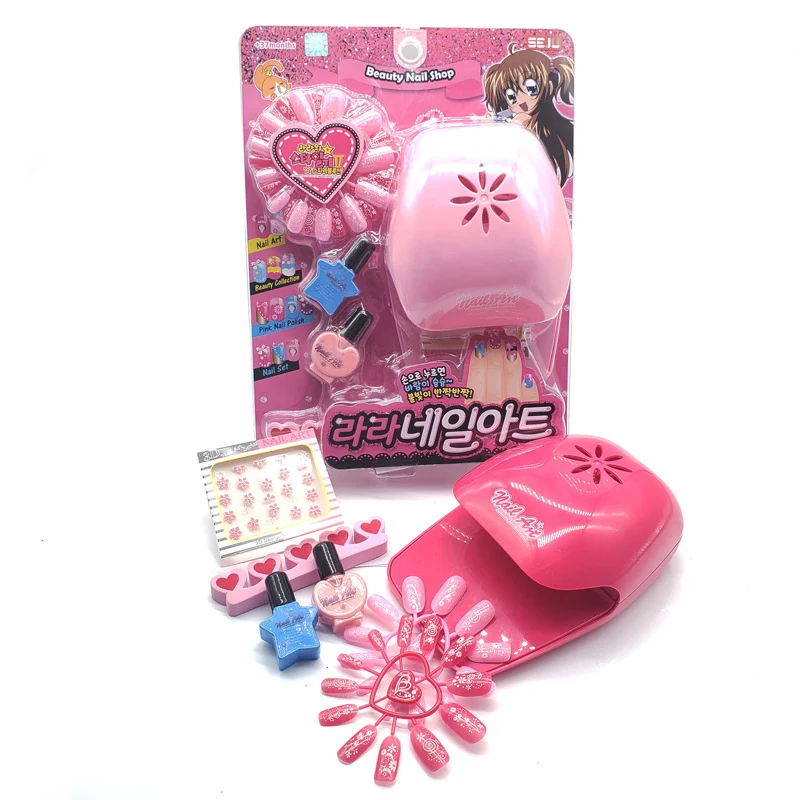 

Girls Fashion Nail Art Toy DIY Beauty Manicurist Hobby Craft Pretend Play Funny Makeup Artist Eduactional Toys For Children