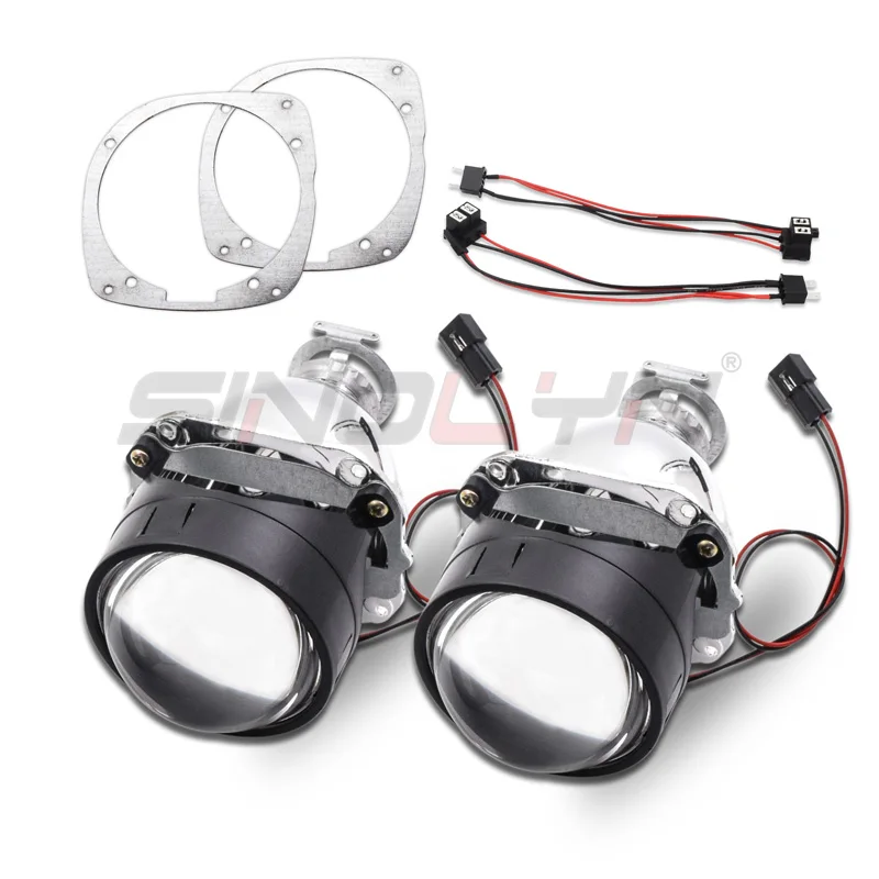 Without HID Kit Биксеноновый HID проектор полный комплект для Audi A4 B6 8E 01-04 Галогенные ксеноновые фары линзы 2,5 WST 8,0 линзы автомобильные аксессуары для модернизации - Цвет: Without HID Kit