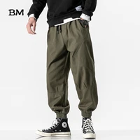 loose plus size tactical army green casual pants 5xl streetwear baggy joggers hip hop sweatpants men korean style clothing