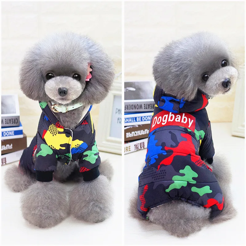 Ветрозащитный свитер для собак костюм кошек парка на пуху холодной погоды Hondenjas