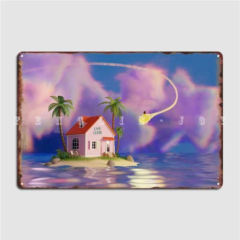 

Kame House Metal Sign Designing Wall Cave Plaques Bar Cave Tin Sign Posters