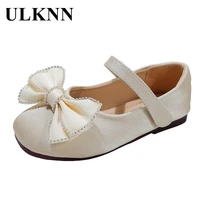 girls single shoes cute children bow low baby shoes shallowcomfortable princess shoes contracted beige bow small leather shoe