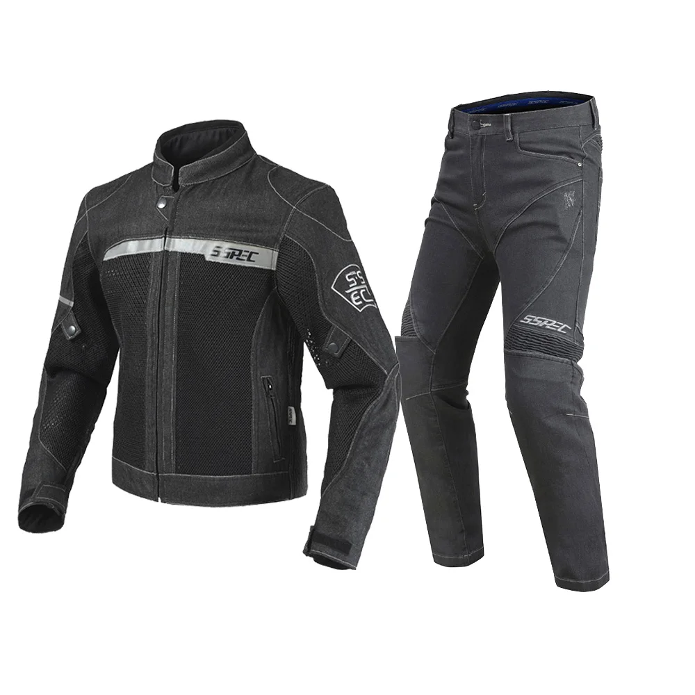 Джинсовая мотоциклетная куртка джинсы для езды костюм мотокросса Повседневная