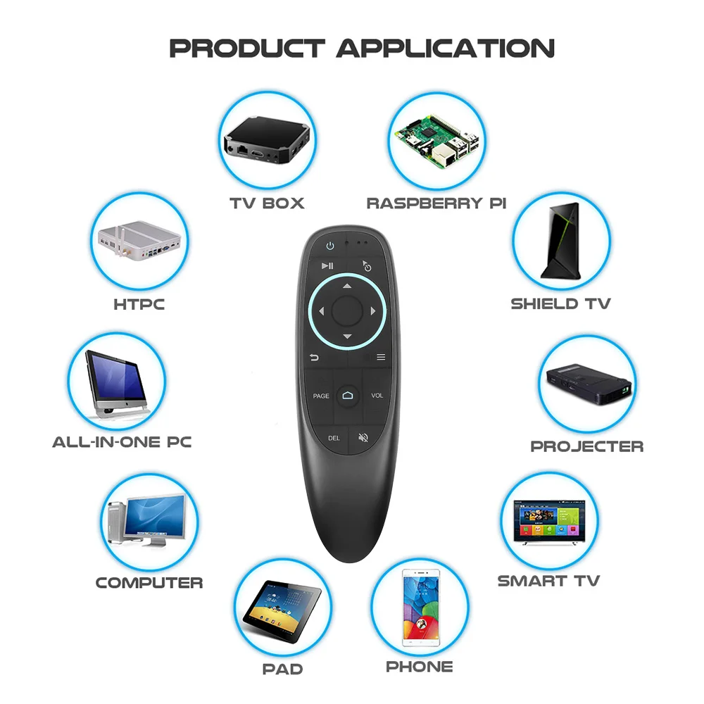 G10BTS Bluetooth 5.0 Air Mouse Gyro G10 Gyroscope Wireless Remote Control BT5.0 Aero G10S for Xiaomi Mibox Smart TV BOX Android |