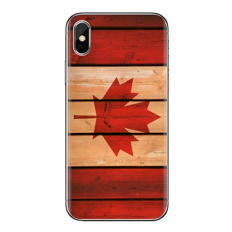 For iPhone XS Max XR X 4 4S 5 5S 5C SE 6 6S 7 8 Plus Samsung Galaxy J1 J3 J5 J7 A3 A5 Canada Canadian Flag CA Banner Phone Cases |