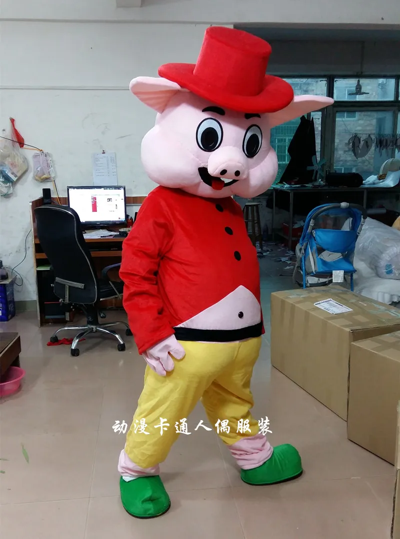 Костюм клоуна-свинки для косплея, вечеринок, игр, рекламы, карнавалов и подарков на Хэллоуин.