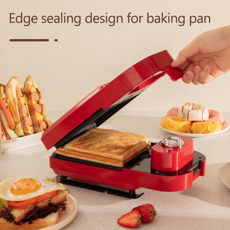 

EU Plug Electric Sandwich Maker Timed Breakfast Machine Waffle Maker Toaster Baking Multifunction For Takoyaki Pancake Sandwich