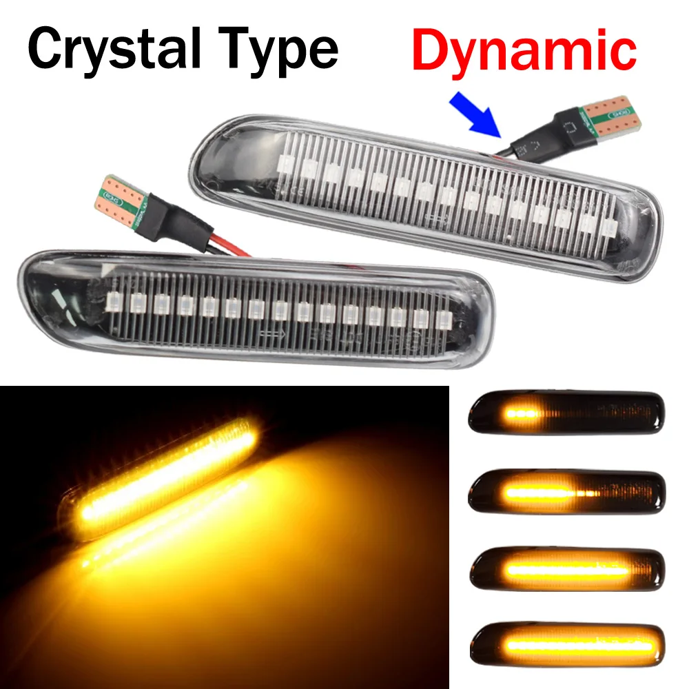 

2pcs Signal Lamp Led Side Marker Light Side Indicator 12V Panel Lamp Side Repeater For BMW E46 3er Limo Coupe Compact Cabriolet