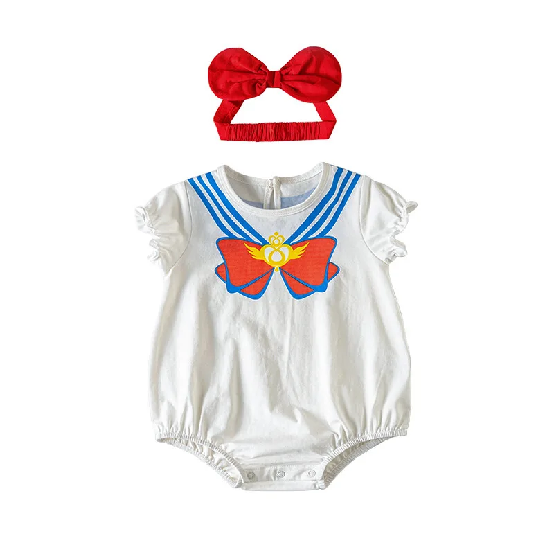 

2021 Summer Newborn Infant Baby Girls Romper Toddler Cute Cotton Jumpsuit Baby Playsuit Children Clothes Kids Outfits 0-24M
