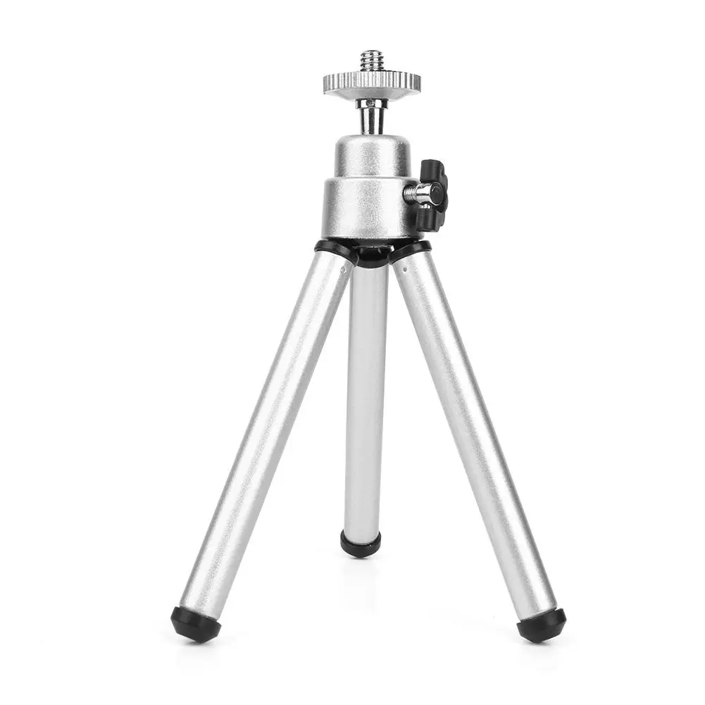 

Mini Aluminum Tripod Photography Silver For Mobile Phone Holder Accessories Tripods For Smartphone Selfie Stick Phone Desktop