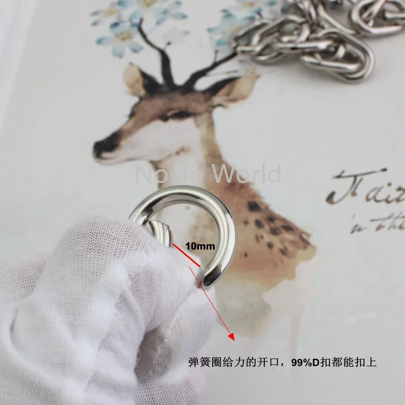 1 шт. тест 30 см серебряная Фотогалерея с 20 мм пружинными кольцами ручка цепи