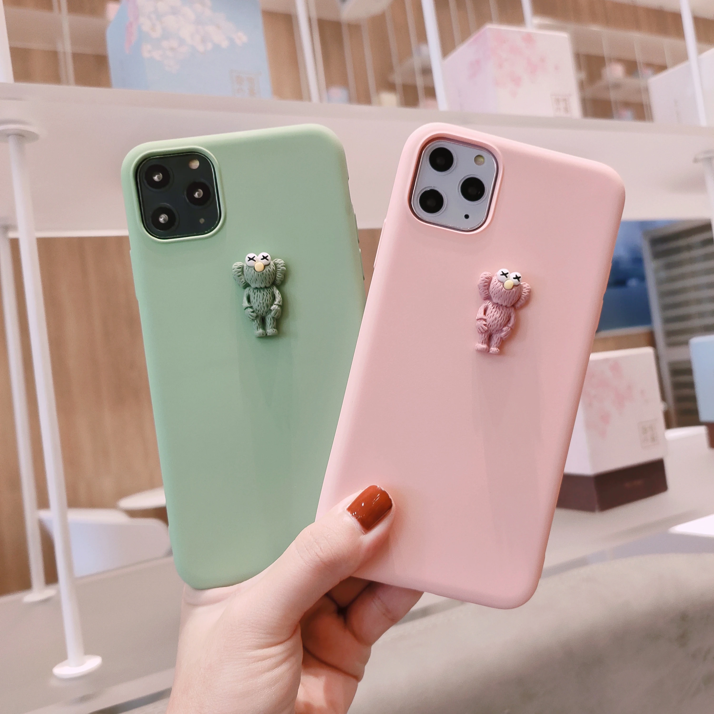 3D Оригинальный жидкий силиконовый роскошный защитный чехол JUNNIAO для Apple iPhone 11 Pro Max