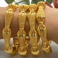 aniid 24k gold indian bangles for women wedding gold plated african jewelries bracelets dubai bangles jewelry accessories