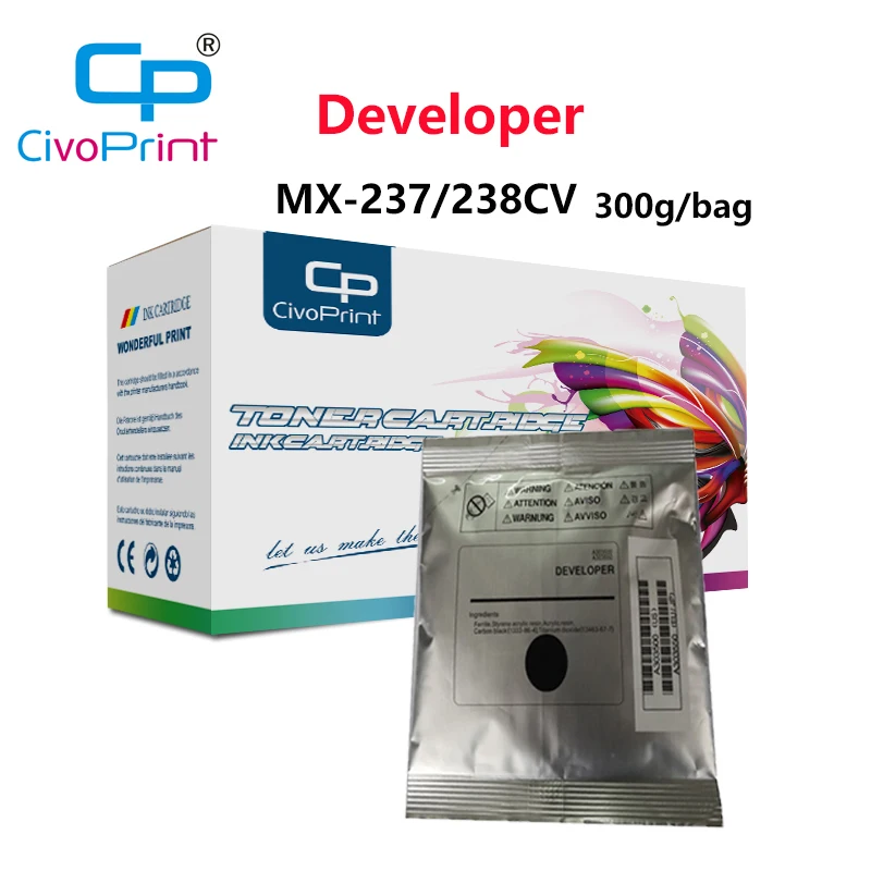 Civoprint 300 г/пакет совместимый разработчик MX 237CV 238CV для sharp copier