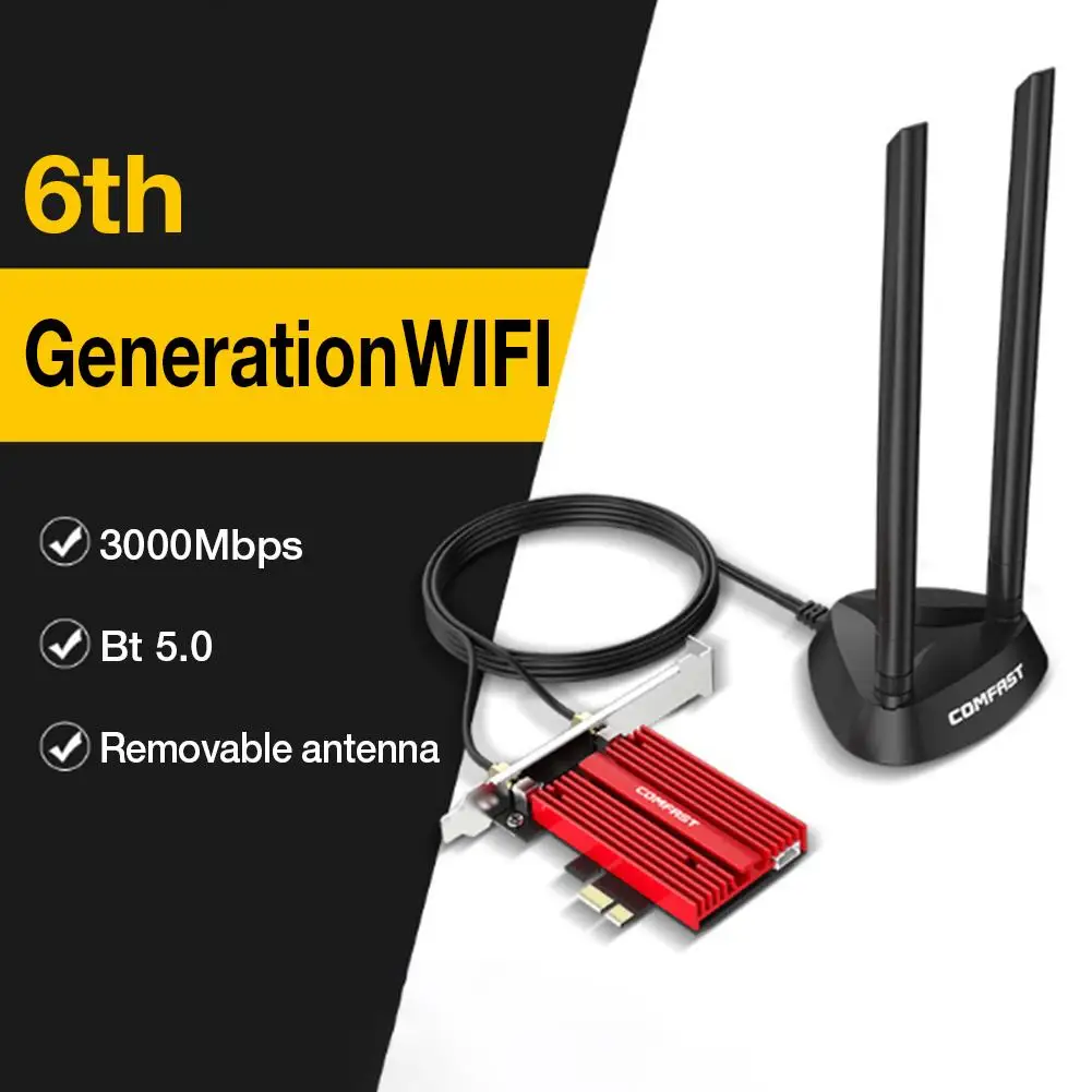 TP-Link WiFi AX200 Plus PCI-e Wi-Fi Карта Bluetooth 5 0 802.11AX двухдиапазонный беспроводной адаптер со