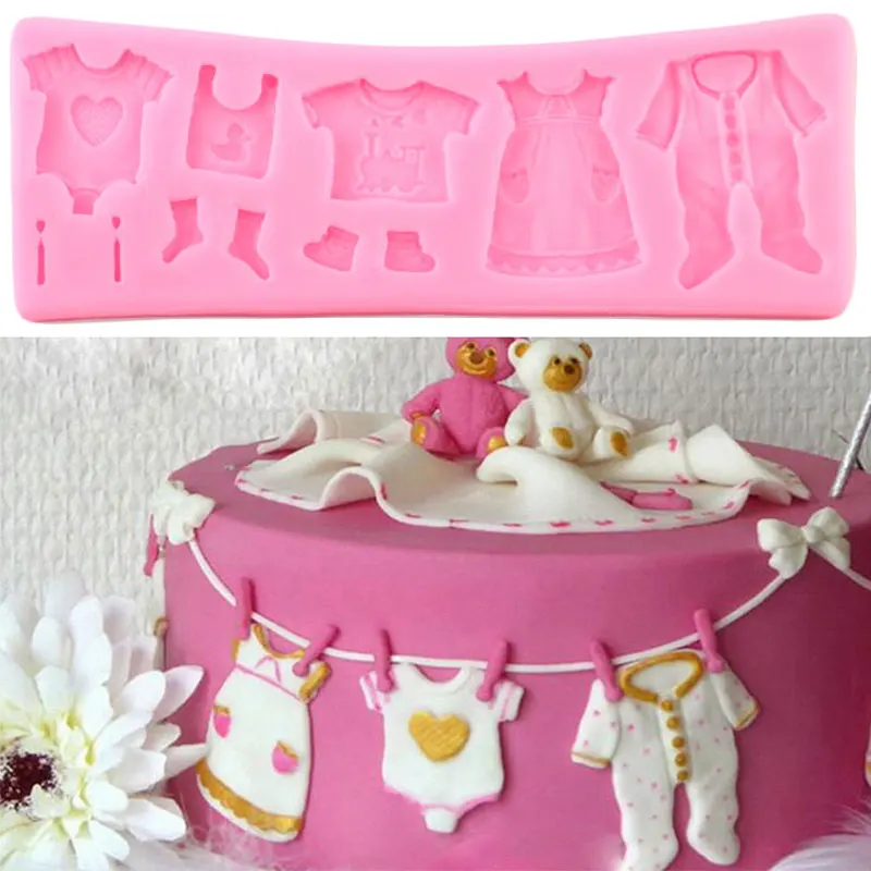 DIY душ праздничная одежда для малышей силиконовые формы торт инструменты