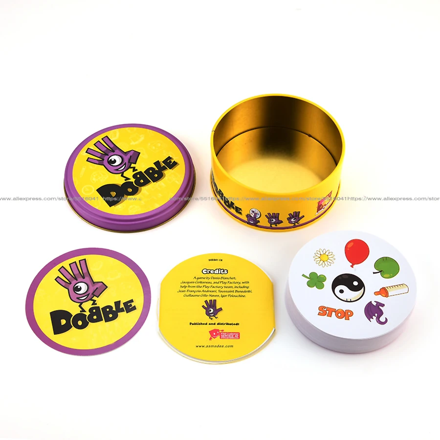 Spot It Animal Alphabet Dobble карточная игра для детей обучающая походу Shalom отдых на дороге