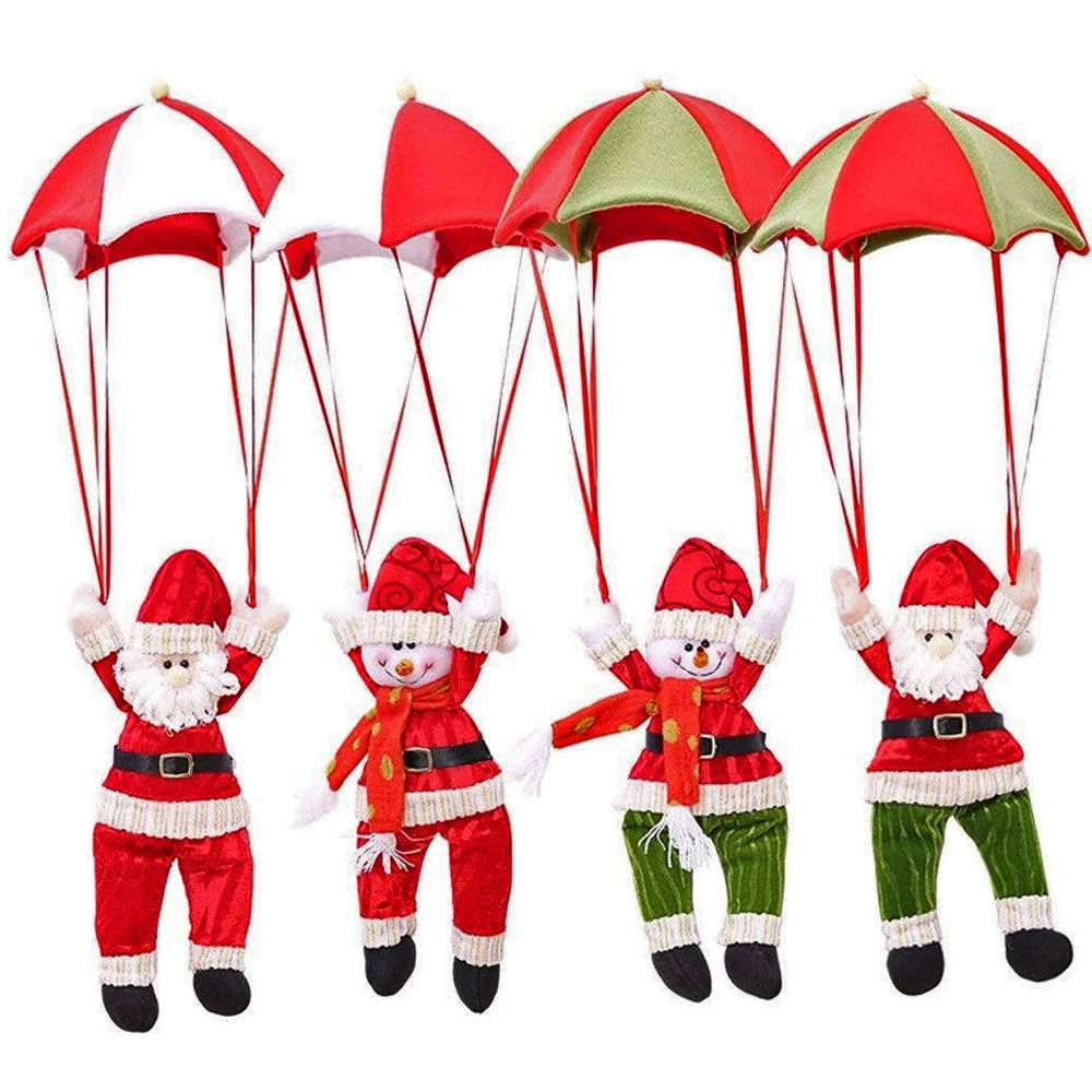 Рождественский домашний Потолочный декор парашют Санта Клаус смоумен