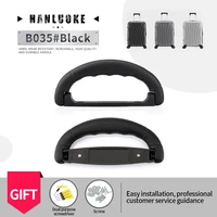 hanluoke b035 luggage accessories handle luggage retractable handle universal luggage accessories handle metal seat