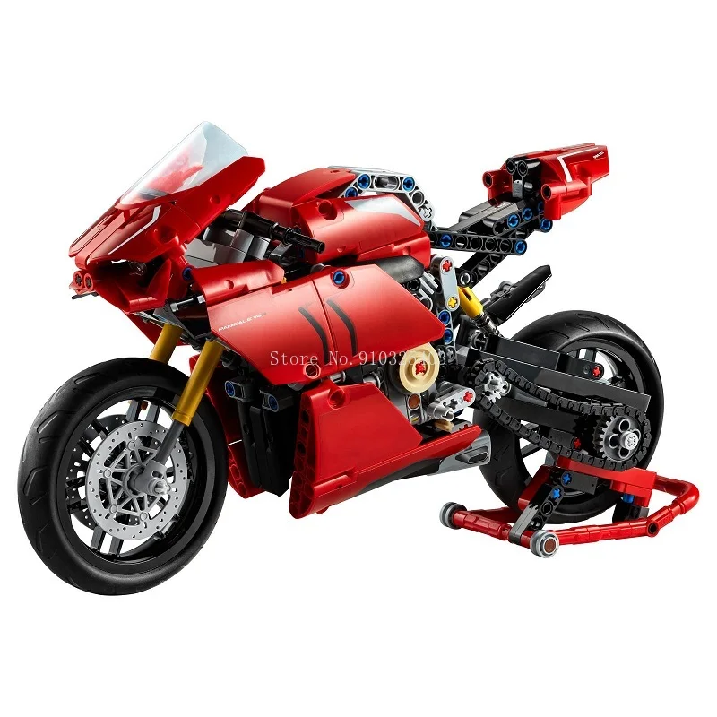 

2021 New Technic Ducatis Panigale V4 R Motorcycle Toy Compatible Building Blocks Motorbike Model Toys for Kids Child Gift