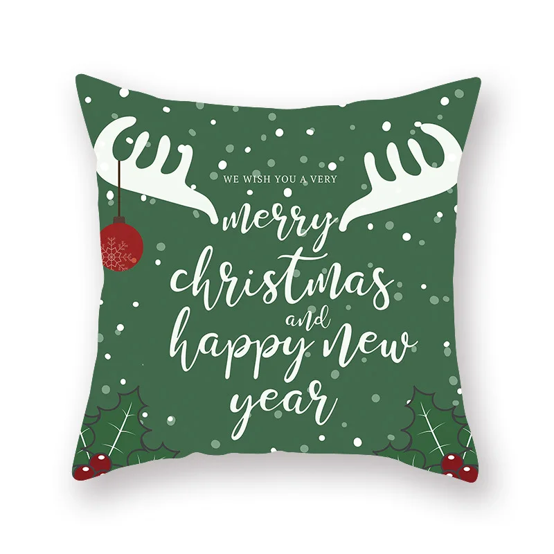 

GY0569-2 Christmas Cotton Cushion Case (No Filling) 1PC Polyester Home Decor Bedroom Decorative Sofa Car Throw Pillows
