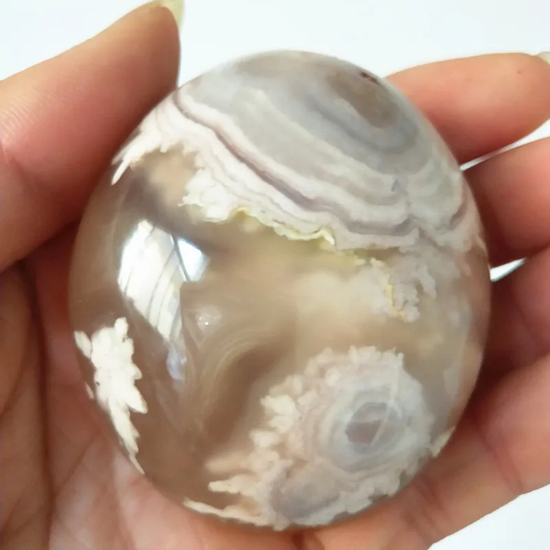 Агатовые пальмовые камни с натуральным камнем цветущие вишни игровые маленькие