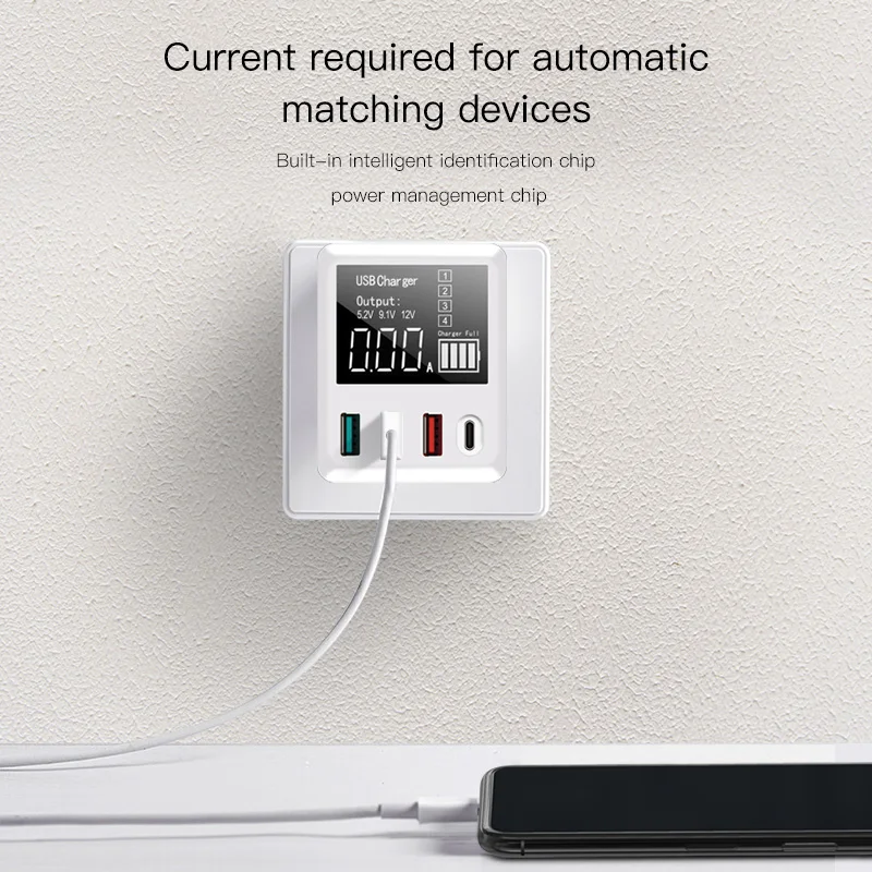 

40W Quick Charge QC3.0 USB Charger Wall Travel Mobile Phone Adapter Fast Charger USB Charger For iPhone Xiaomi Huawei Samsung