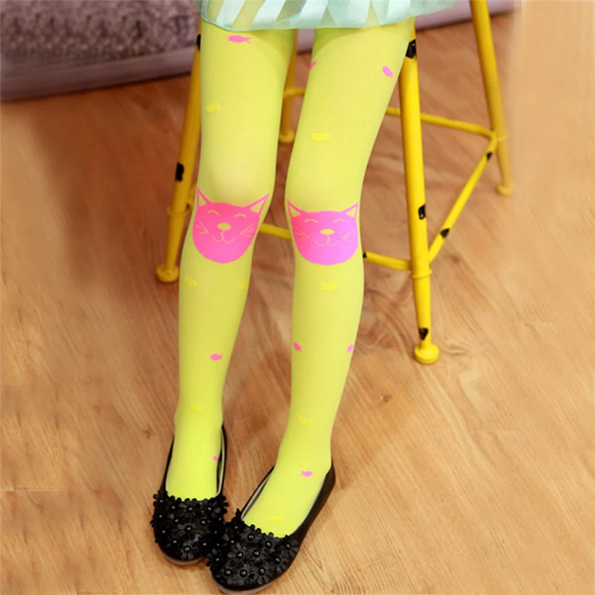 Носки осенне-зимние колготки для девочек модные вязаные чулки детские От 3 до 10