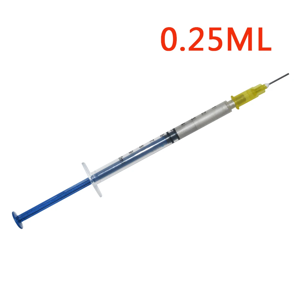 0.25ml Серебряная клейкая 0,2/0,25/0,3/0,5 мл Серебряная проводящая электрически паста клей Краски электропроводящая резина для печатной платы SMT/SMD ремонт - Цвет: 0.25ml