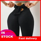 Для женщин штаны для тренировки, легинсы с рисунком Высокая талия стрейч Strethcy Фитнес леггинсы брюки для девочек эластичные пуш-ап зад лифтинг брюки