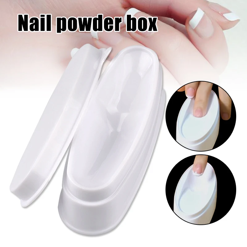 

French Dip Powder Tray Dipping Holder Container with Removable Lid for Nail Art Manicure CIN6 899