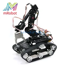 Умный робот рука робота захват с металлическим шасси бака WiFi/Bluetooth/ручка управления для DIY RC модель робота Комплект