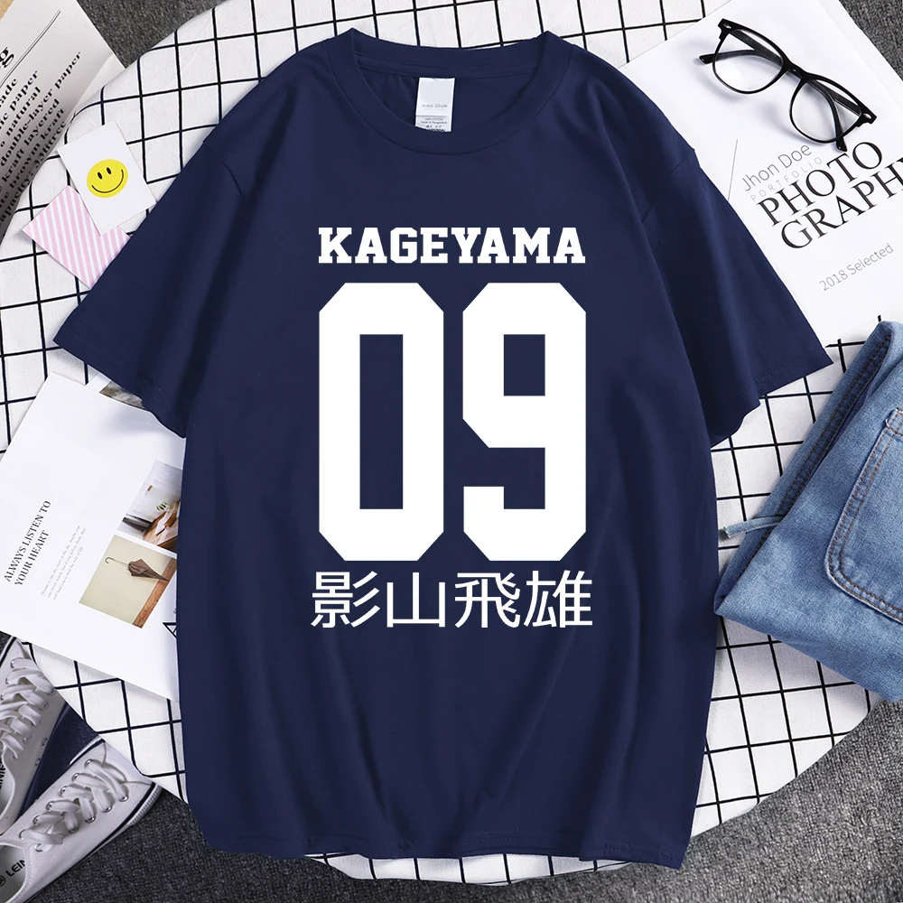 

Футболка Kageyama Tobio Haikyuu, мужская, Повседневная футболка в стиле хип-хоп, летние топы с японским аниме, в стиле Харадзюку, 2021