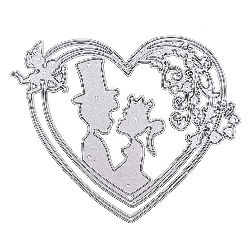 

Сделай Сам тиснение Небьющийся любовь карточка Нож Форма, углеродистая сталь Печать стальная форма для альбома изготовление бумажных карт...