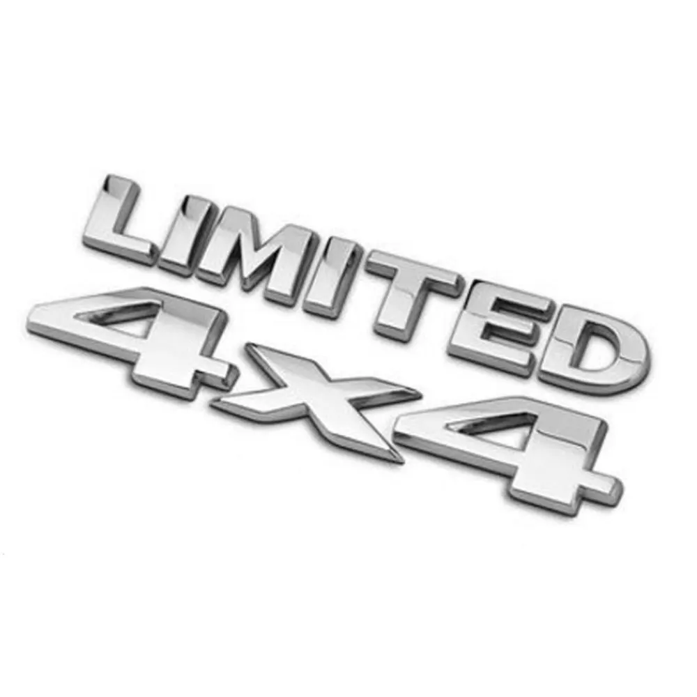 1 комплект 3D хромированные наклейки для автомобиля 4x4 ограниченная серия