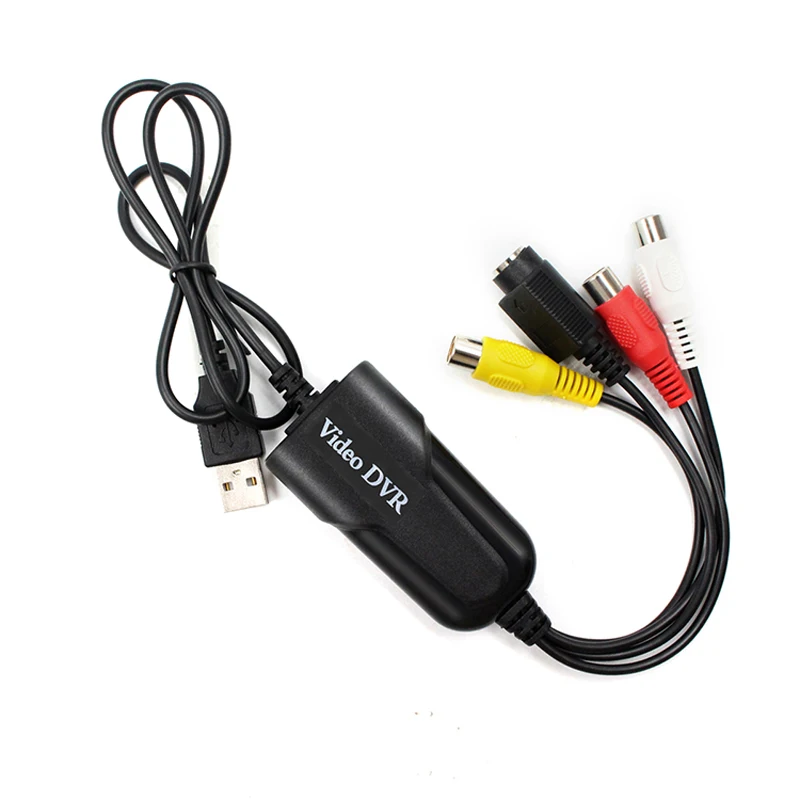 Новый адаптер QINDIAN USB 2 0 для захвата аудио-и видеосъемки с VHS на DVD видео Windows 10/8/7/XP |