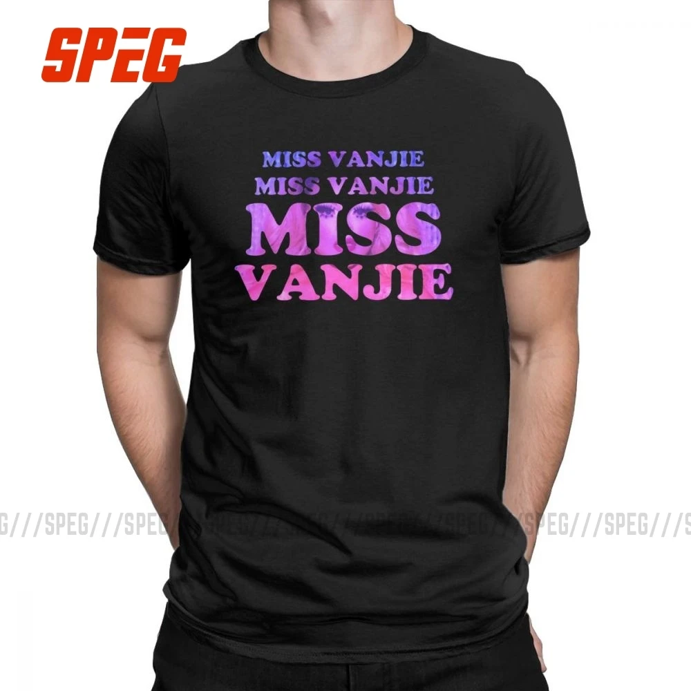 RuPaul Drag racing Miss Vanjie Мужская футболка 100% хлопок Винтажная с круглым вырезом queen Vanessa