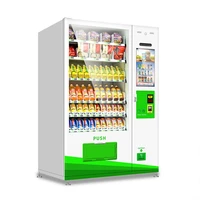 24 hours self service store drinks and snacks combo vending machine coin credit card function vending machine for sale