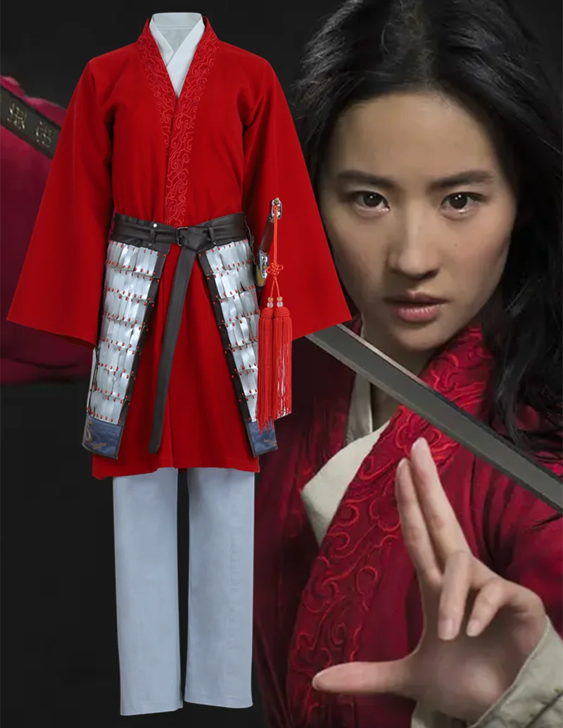 Movie Hua Mulan Cosplay Princess Mulan Dress Oriental Lady Ancient Chinese Style Suit Outfit Adult Costume Performance Halloween