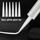 Насадка для затирки пластиковое стекло клей сопло структурный клей moutes внутренние инструменты для резьбы для строительства