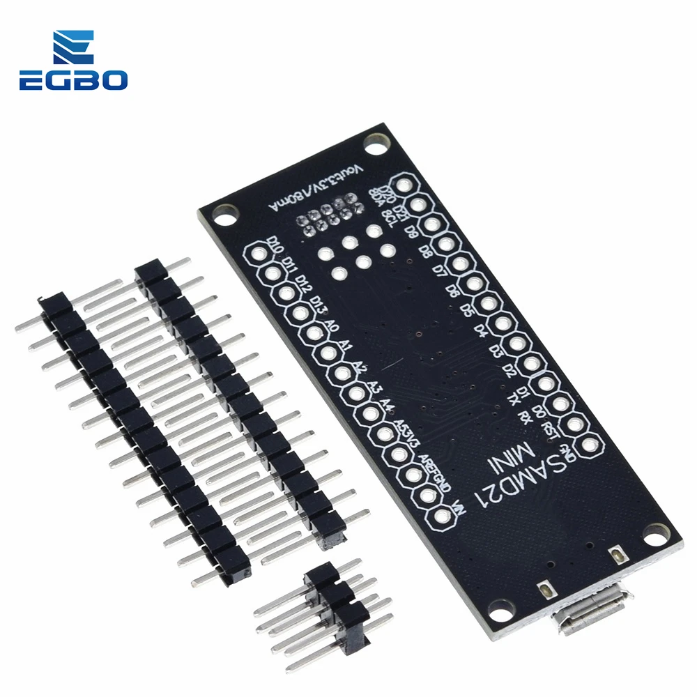 SAMD21 M0-Mini. 32-битный ARM Cortex M0 core. Шпильки распаянные. Совместимость с Arduino Zero M0. Форма